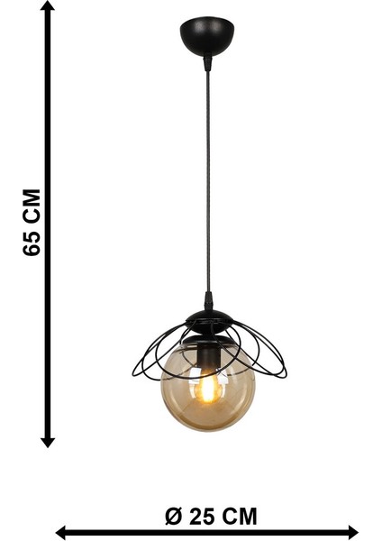 Alaca Tekli Avize Siyah Bal Cam indirimleri