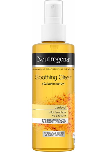 Neutrogena Soothing Clear Yüz Bakım Spreyi 125 ml Yüz Kremi