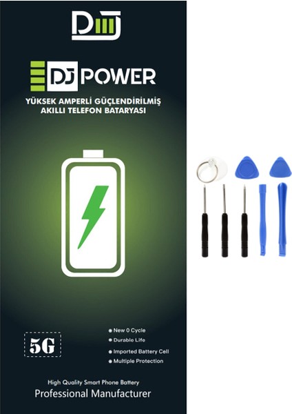 Apple iPhone 5g Uyumlu Yüksek Amperli Batarya 2010 Mah + Tamir Seti
