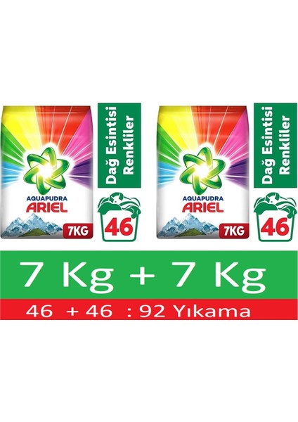 Matik 7 kg + 7 kg Dağ Esintisi Renkliler 92 Yıkama
