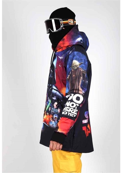 Özel Tasarım Star Wars Mont, Erkek Snowboard & Kayak Montu SS11