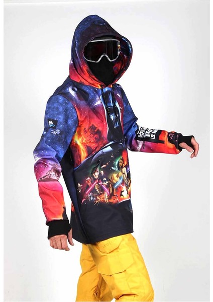 Özel Tasarım Star Wars Mont, Erkek Snowboard & Kayak Montu SS11