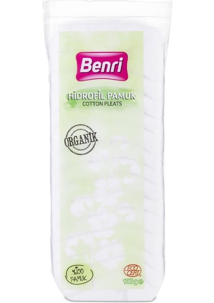 Organik Hidrofil Pamuk 100 gr Makyaj Temizleyici