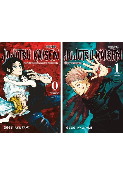 Jujutsu Kaisen 0. ve 1. Ciltler Manga Seti - Gege Akutami