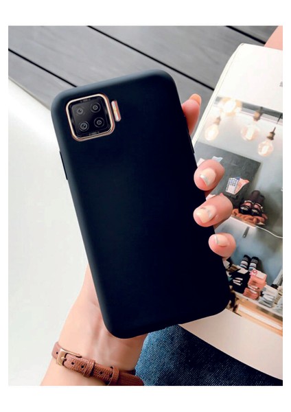Oppo A73 Siyah Silikon Rubber Kılıf Arka Kapak Siyah-Std Renkli