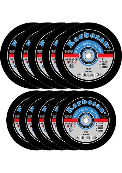 115 mm A 36 Kesici 10 Adet