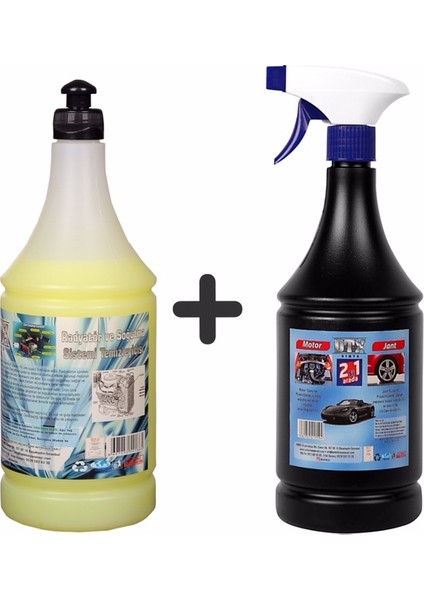 Oto Kalorifer Ve Petek Temizleme (Solventli) 1 lt & Motor Ve Jant Temizleme Sıvısı 1 lt