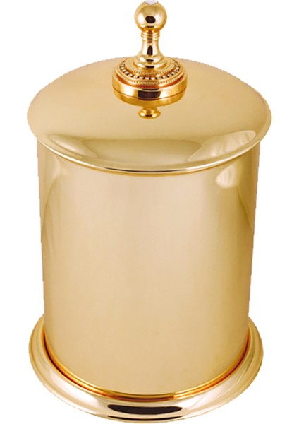 Crystal Pvd Gold Çöp Kovası