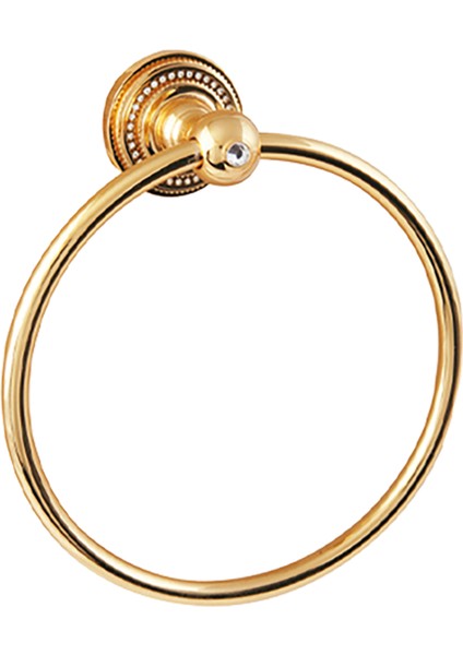 Crystal Pvd Gold Halka Havluluk