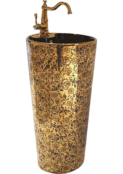 Gold Black Monoblok Lavabo