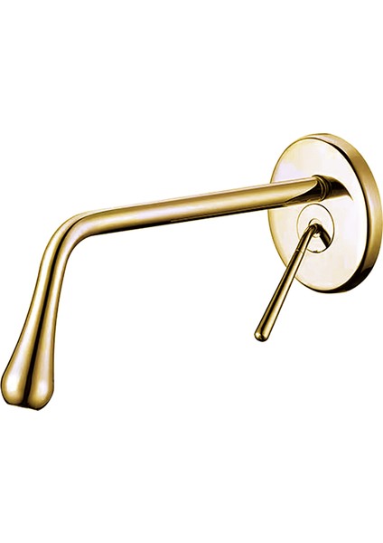 Minimal Gold Ankastre Lavabo Armatürü