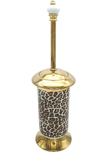 Leopar Pvd Gold Klozet Fırçalık