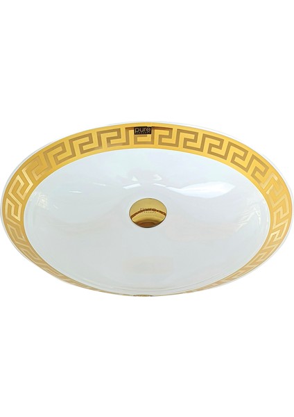 Paris Gold Desenli Hilton Lavabo