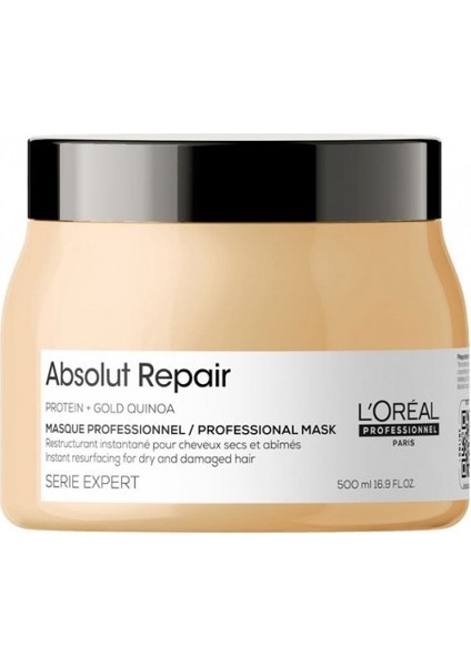 Loreal Professionnel Serie Expert Abslut Repair Yıpranmış Saçlar Için Onarıcı Şampuan 300 ml ve Serie Expert Abslut Repair Yıpranmış Saçlar Için Onarıcı Maske 250 ml