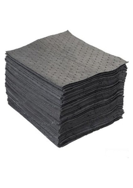 100 Adet Kimyasal Döküntü-Sızıntı Emici Gri Ped 40 x 50 cm