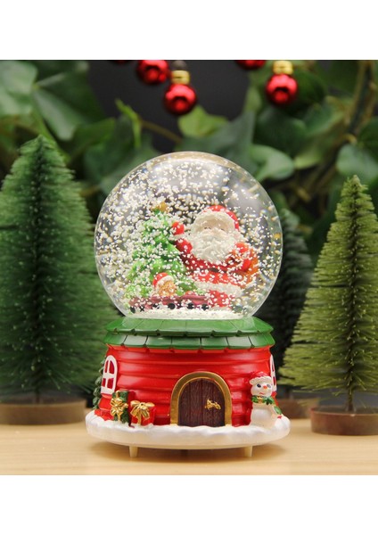 Yılbaşı Kar Küresi Noel Işıklı ve Müzikli Christmas Noel Babalı