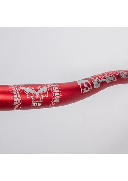 Alüminyum Alaşım Yokuş Aşağı Dağ Bisikleti Gidon 31.8mm * 720 / 780MM Bisiklet Parçaları Kırmızı 720MM fırsatları