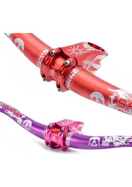 Alüminyum Alaşım Yokuş Aşağı Dağ Bisikleti Gidon 31.8mm * 720 / 780MM Bisiklet Parçaları Kırmızı 720MM indirimleri