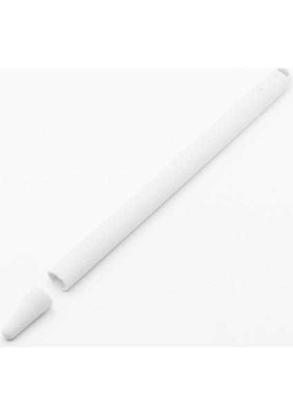 Stylus Kalem Silika Jel Darbeye Koruyucu Kılıf Apple Kalem 2 (Beyaz) (Yurt Dışından)