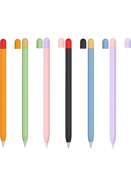 Apple Kalem 1 Için 2 Takım Stylus Koruyucu Kılıf (Turuncu) (Yurt Dışından)