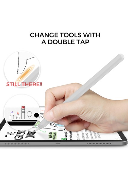 2 Adet / Takım Stoyobe Silikon Koruyucu Kılıf Kapak Apple Kalem 2 (Beyaz + Siyah) (Yurt Dışından) fırsatları