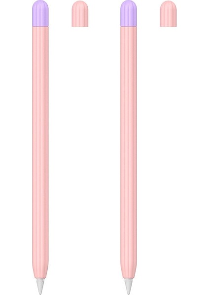 Apple Kalem 1 Için 2 Takım Stylus Koruyucu Kılıf (Pembe) (Yurt Dışından)