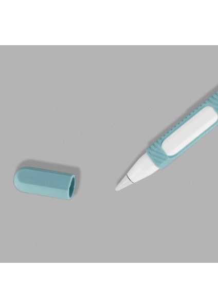 Iki Delikli Katı Renkli Silikon Stylus Koruyucu Kılıf Elma Kalem 2 (Gri) (Yurt Dışından) fırsatları