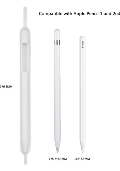 IPAD Pro 10.5 / 11 / 12.9 Kalem (Beyaz) Için Silikon Koruyucu Kapak (Yurt Dışından) fiyatları