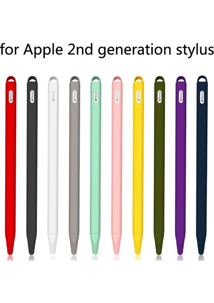 Apple Kalem 2 Için 5 Adet Stylus Silikon Koruyucu Kılıf (Ordu Yeşil) (Yurt Dışından)