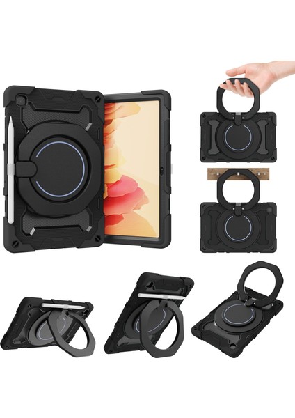 Samsung Galaxy Tab A7 10.4 T505 Için Silikon + Pc Renkli Darbeye Dayanıklı Koruyucu Kılıf-Siyah (Yurt Dışından) fiyatları