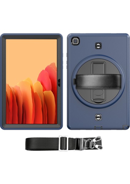 Samsung Galaxy Tab A7 10.4 T500 / T505 Için Kalem Yuvalı Darbeye ve Düşmeye Dayanıklı Koruyucu Kılıf—— Lacivert (Yurt Dışından)