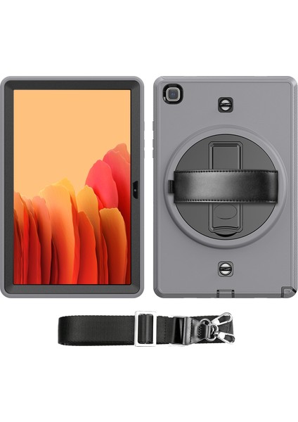 Samsung Galaxy Tab A7 10.4 T500 / T505 Için Kalem Yuvalı Darbeye ve Düşmeye Dayanıklı Koruyucu Kılıf——gri (Yurt Dışından)