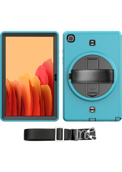 Samsung Galaxy Tab A7 10.4 T500 / T505 Için Kalem Yuvalı Darbeye ve Düşmeye Dayanıklı Koruyucu Kılıf——açık Mavi (Yurt Dışından)