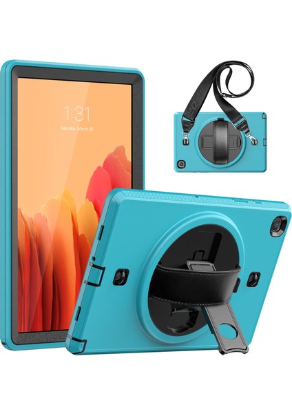 Samsung Galaxy Tab A7 10.4 T500 / T505 Için Kalem Yuvalı Darbeye ve Düşmeye Dayanıklı Koruyucu Kılıf——açık Mavi (Yurt Dışından) fiyatları