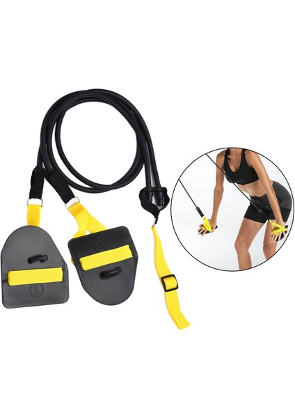 Direnç Bantları Yüzme Spor Egzersiz Kürek Egzersiz Band Siyah 60LB fırsatları