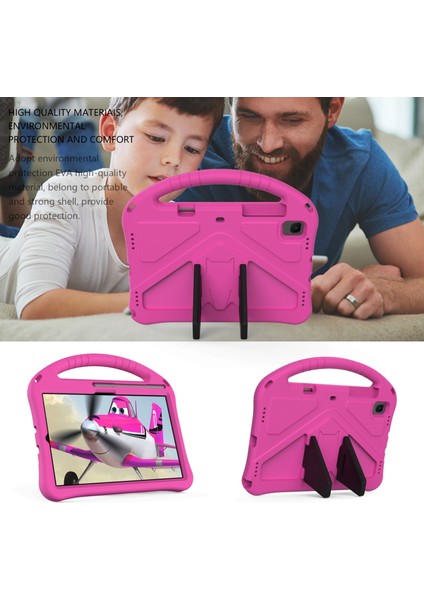 Samsung Galaxy Tab A7 10.4 T500 Için Braketli Eva Koruyucu Kılıf——rosered (Yurt Dışından) modelleri