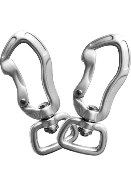 1 Çift Döner Carabiner Asılı Connect Kanca Kamp 71MM Gümüş Kare Göz (Yurt Dışından) fırsatları
