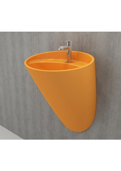 Bocchi Venezia Asma Monoblok Lavabo Mandalina Sarısı