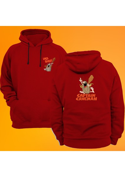 Remonz Captain Caveman Baskılı 3 Ipl. Şardonlu %100 Pamuk, Içi Polar, Çok Kalın Sweatshirt
