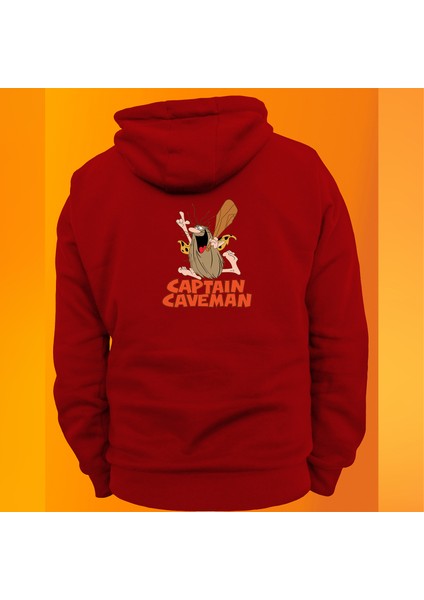Remonz Captain Caveman Baskılı 3 Ipl. Şardonlu %100 Pamuk, Içi Polar, Çok Kalın Sweatshirt