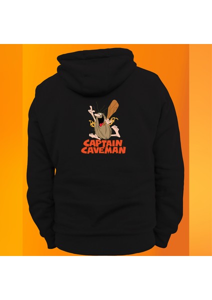 Remonz Captain Caveman Baskılı 3 Ipl. Şardonlu %100 Pamuk, Içi Polar, Çok Kalın Sweatshirt