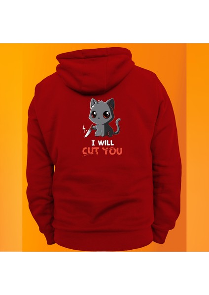 I Will Cut You Siyah Baskılı 3 Ipl. Şardonlu %100 Pamuk, Içi Polar, Çok Kalın Sweatshirthirt modelleri
