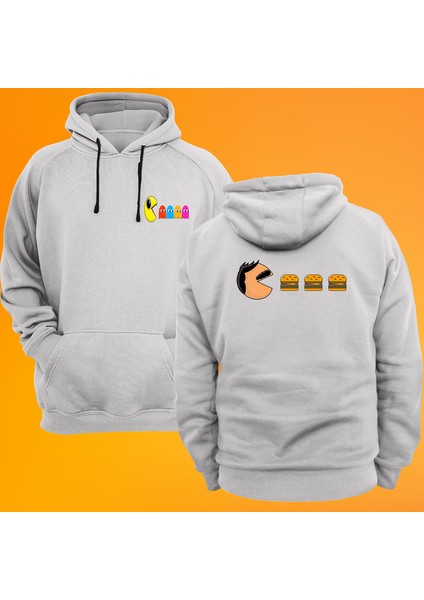Pac-Man Baskılı 3 Ipl. Şardonlu %100 Pamuk, Içi Polar, Çok Kalın Sweatshirt