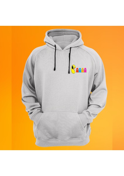 Pac-Man Baskılı 3 Ipl. Şardonlu %100 Pamuk, Içi Polar, Çok Kalın Sweatshirt