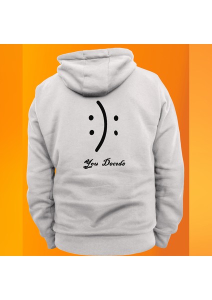 Sen Karar Ver Baskılı 3 Ipl. Şardonlu Kalın (600 Gr.) Içi Polar, Kapüşonlu Sweatshirt Hoodie modelleri