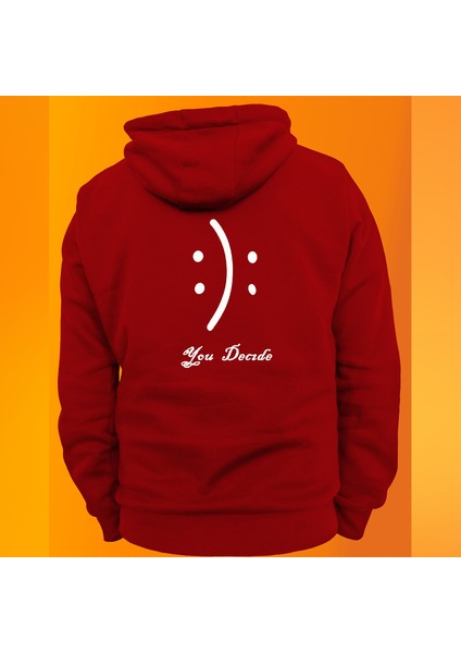 Sen Karar Ver Baskılı 3 Ipl. Şardonlu %100 Pamuk, Içi Polar, Çok Kalın Sweatshirt