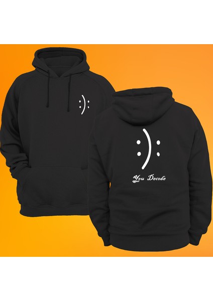 Sen Karar Ver Baskılı 3 Ipl. Şardonlu %100 Pamuk, Içi Polar, Çok Kalın Sweatshirt