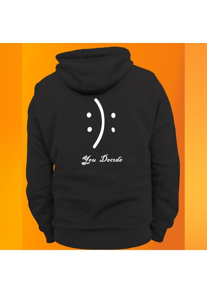 Sen Karar Ver Baskılı 3 Ipl. Şardonlu %100 Pamuk, Içi Polar, Çok Kalın Sweatshirt