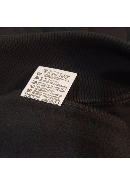 Volume Baskılı 3 Ipl. Şardonlu %100 Pamuk, Içi Polar, Çok Kalın Sweatshirt