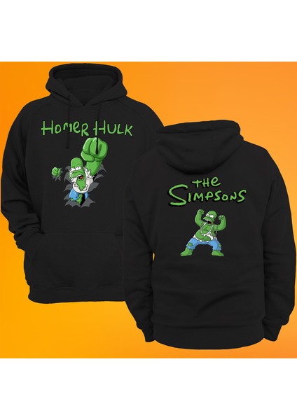 Homer Hulk Baskılı 3 Ipl. Şardonlu %100 Pamuk, Içi Polar, Çok Kalın Sweatshirt
